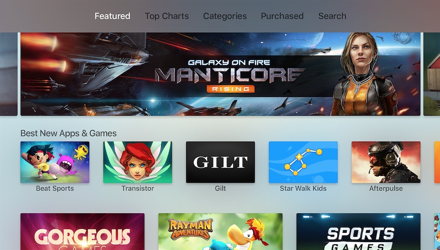 tvOS User Interface