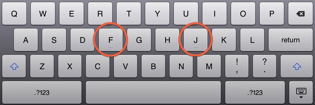 iPad keyboard